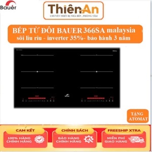 Bếp từ âm 2 vùng nấu Bauer BE-366SA