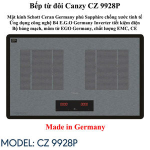 Bếp từ âm 2 vùng nấu Canzy CZ-9928P