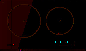 Bếp từ âm 2 vùng nấu Cata IB 2 Plus BK