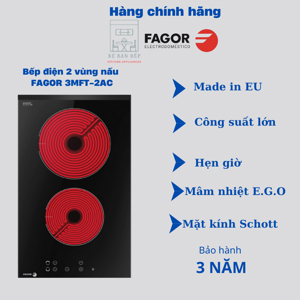 Bếp hồng ngoại2 vùng nấu Fagor 3MFT-2A 301.0003