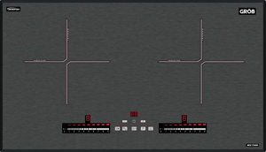 Bếp từ âm 2 vùng nấu Grob MG2-7343IA