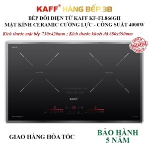 Bếp từ âm 2 vùng nấu Kaff KF-FL866GII
