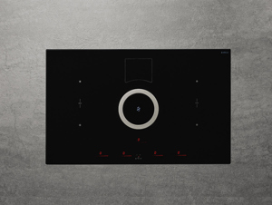 Bếp từ âm 2 vùng nấu kết hợp máy hút mùi Elica Nikola Tesla Switch