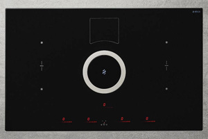 Bếp từ âm 2 vùng nấu kết hợp máy hút mùi Elica Nikola Tesla Switch