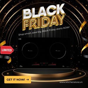 Bếp từ âm 2 vùng nấu Tomate GH DUO-S2I Plus