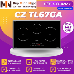 Bếp từ âm 3 vùng nấu Canzy CZ-TL67GA