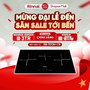 Bếp từ âm 3 vùng nấu Rinnai RB-7013H-CB