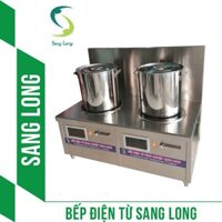 Bếp từ công nghiệp đôi mặt phẳng 8kw