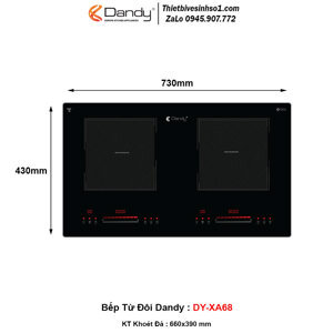 Bếp từ đôi Dandy DY-XA68