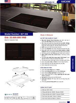 Bếp từ đôi Eurofire IEF006