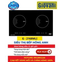 Bếp Từ Đôi Giovani G - 2168MLI- Màu Đen Sang Trọng  -HÀNG CHÍNH HÃNG