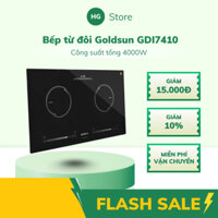 Bếp từ đôi Goldsun GDI7410 - Công suất tổng 4000W, Bảo hành 24 tháng
