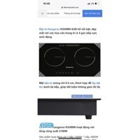 Bếp từ đôi Kangaro KG498N