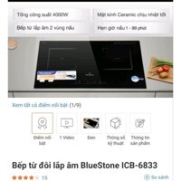Bếp từ đôi lắp âm BlueStone ICB-6833