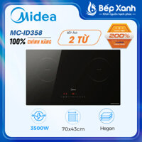 Bếp từ đôi Midea MC-ID358 - Công suất 3500W - Tự ngắt điện khi nước tràn