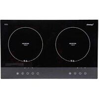 Bếp từ đôi Steba IK300 (IK 300 SC, nội địa Đức), hàng mới nguyên hộp, nhập khẩu nguyên chiếc từ Đức, mặt kính Schott Ceran cao cấp, lắp âm hoặc dương, bảo hành 2 năm