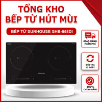 Bếp Từ Đôi SUNHOUSE SHB-588DI Seri 2024, Mặt kính cao cấp Ultra Vitro Ceramic bo viền sang trọng