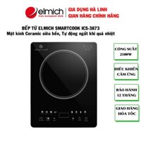 Bếp từ đơn Elmich Smartcook ICS-3873, Công suất 2100W, Mặt kính Ceramic cường lực,Mâm từ kép đôi, Bảo hành 12 tháng