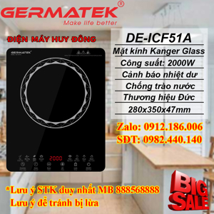 Bếp từ đơn Germatek DE-ICF51A