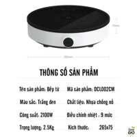 Bếp từ đơn, mặt kính tròn Xiaomi/Mijia DCL002CM công suất lớn, tiết kiệm điện năng