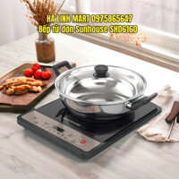 Bếp từ đơn Sunhouse SHD6160, Công suất 2000W, Mặt kính ceramic siêu bền, bảo hành 12 tháng, tặng kèm nồi lẩu