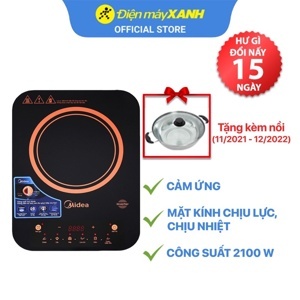 Bếp từ dương 1 vùng nấu Midea MI-T2121DB
