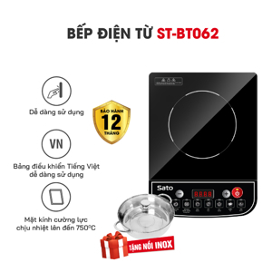 Bếp từ dương 1 vùng nấu Sato BT062