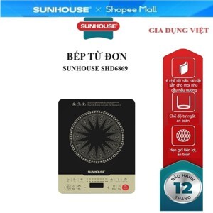 Bếp từ dương 1 vùng nấu Sunhouse SHD6869