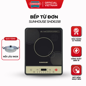 Bếp từ dương 1 vùng nấu Sunhouse SHD6158