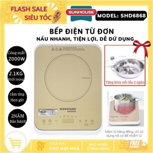 Bếp từ dương 1 vùng nấu Sunhouse MaMa SHD6868