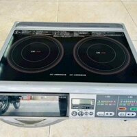 BẾP TỪ DƯƠNG Hitachi nội địa Nhật gồm 2 từ + 1 lò nướng,
