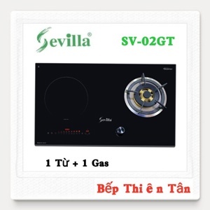 Bếp từ gas âm 2 vùng nấu Sevilla SV-02GT