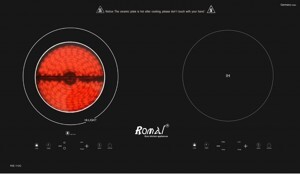 Bếp từ hồng ngoại âm 2 vùng nấu Romal RIE-112C