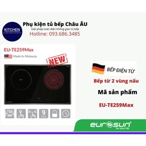 Bếp từ hồng ngoại âm 2 vùng nấu Eurosun T259Max