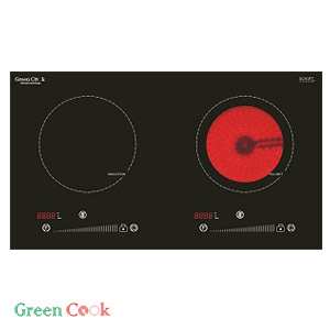 Bếp từ hồng ngoại âm 2 vùng nấu Green Cook GC-H9