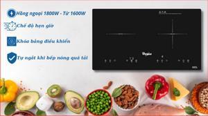 Bếp từ hồng ngoại âm 2 vùng nấu Whirlpool ACH752S/BLV
