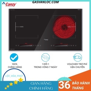 Bếp từ hồng ngoại âm 2 vùng nấu  Canzy CZ-52IH