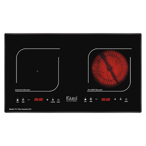 Bếp từ hồng ngoại âm 2 vùng nấu Faro FR1-Vitro Ceramic 21V