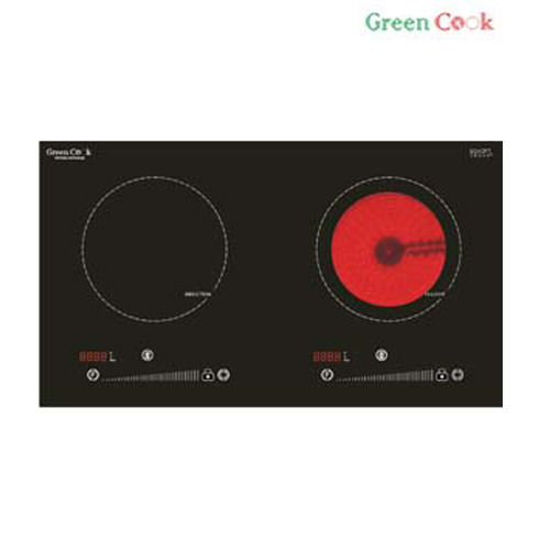 Bếp từ hồng ngoại âm 2 vùng nấu Green Cook GC-H7