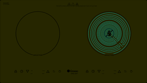 Bếp từ hồng ngoại âm 2 vùng nấu Grasso GS-6IT
