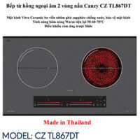Bếp từ hồng ngoại âm 2 vùng nấu Canzy CZ TL867DT