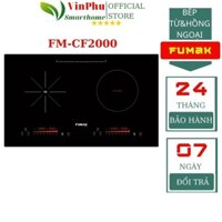 Bếp từ kết hợp hồng ngoại Fumak FM-CF2000 thông minh tự nhận diện vùng nấu, cảm ứng, an toàn BH24tháng VinPhu VP75