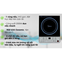 Bếp từ Midea MI-B2015DE tặng kèm nồi lẩu