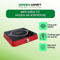 Bếp từ mini nhỏ gọn Midea MI-K1917EF(R) - Kèm nồi lẩu -- Hàng chính hãng
