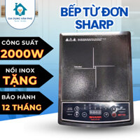 Bếp từ Sharp công suất 2000W kèm nồi Inox, cảm biến tự ngắt an toàn tiết kiệm điện bảo hành 12 tháng
