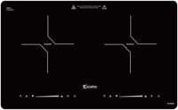 Bếp từ viền inox Kazama mặt chéo Model TK-204S