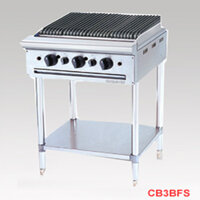 Bếp vỉ nướng than chân cao 3 họng berjaya
