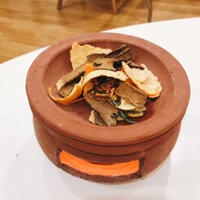 Bếp xông đốt bồ kết chanh sả tươi khử khuẩn không khí Mầu đất ngẫu nhiên - Bếp rời 12cm