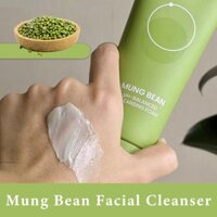 Beplain Mung Bean Face Cleaner PH-Balanced Cleaning Foam Gentle Scent-Free Natural Face Wash For Acne Prone Oily And Sensitive Skin 80ml fadzavn