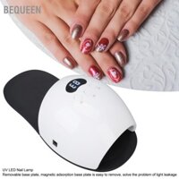 Bequeen 48W UV LED Gel Nail Đèn Máy sấy móng tay có thể tháo rời không đau với đèn Mads 3 bộ hẹn giờ Dụng cụ làm chuyên nghiệp US cắm 100‑240V